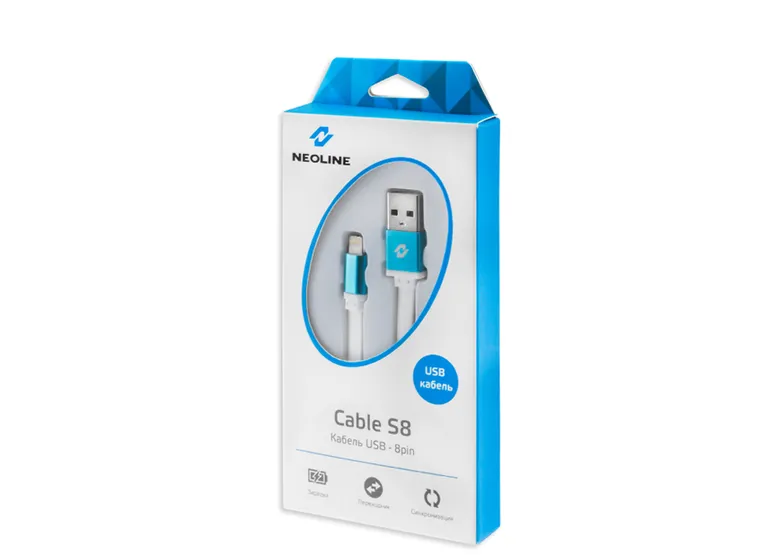 Кабель синхронизации Neoline Cable S8 White - фото