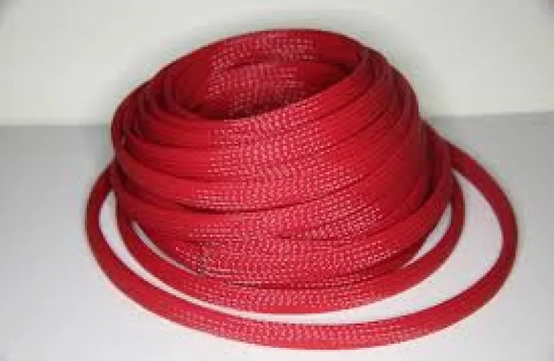 Защитная кабельная оплетка Global Audio PCB-8R красная (1б-50м) (1м) - фото