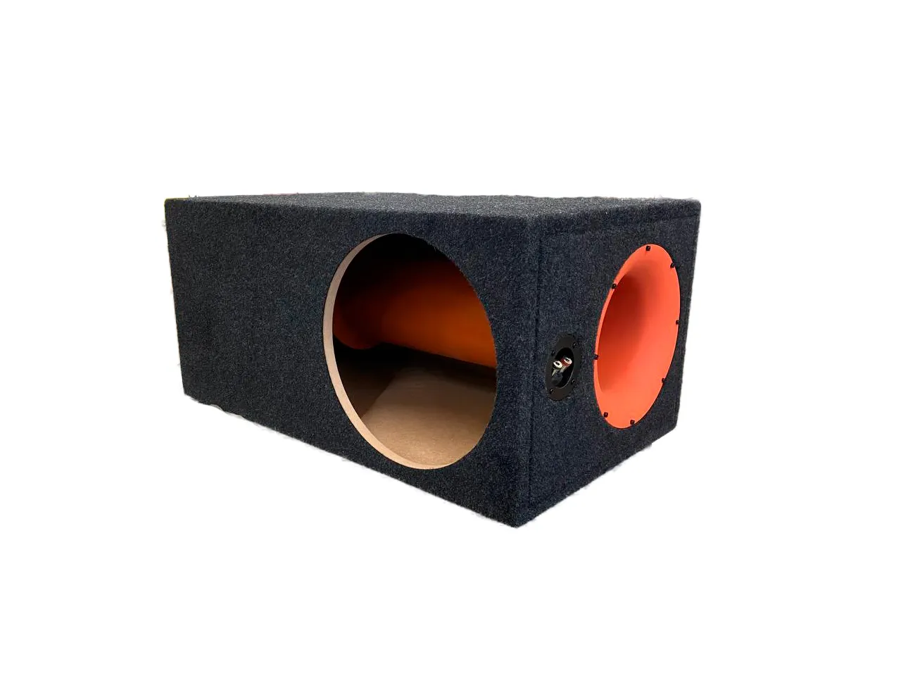 Короб под сабвуфер GA 12" на трубе (МДФ 19мм) серый - фото