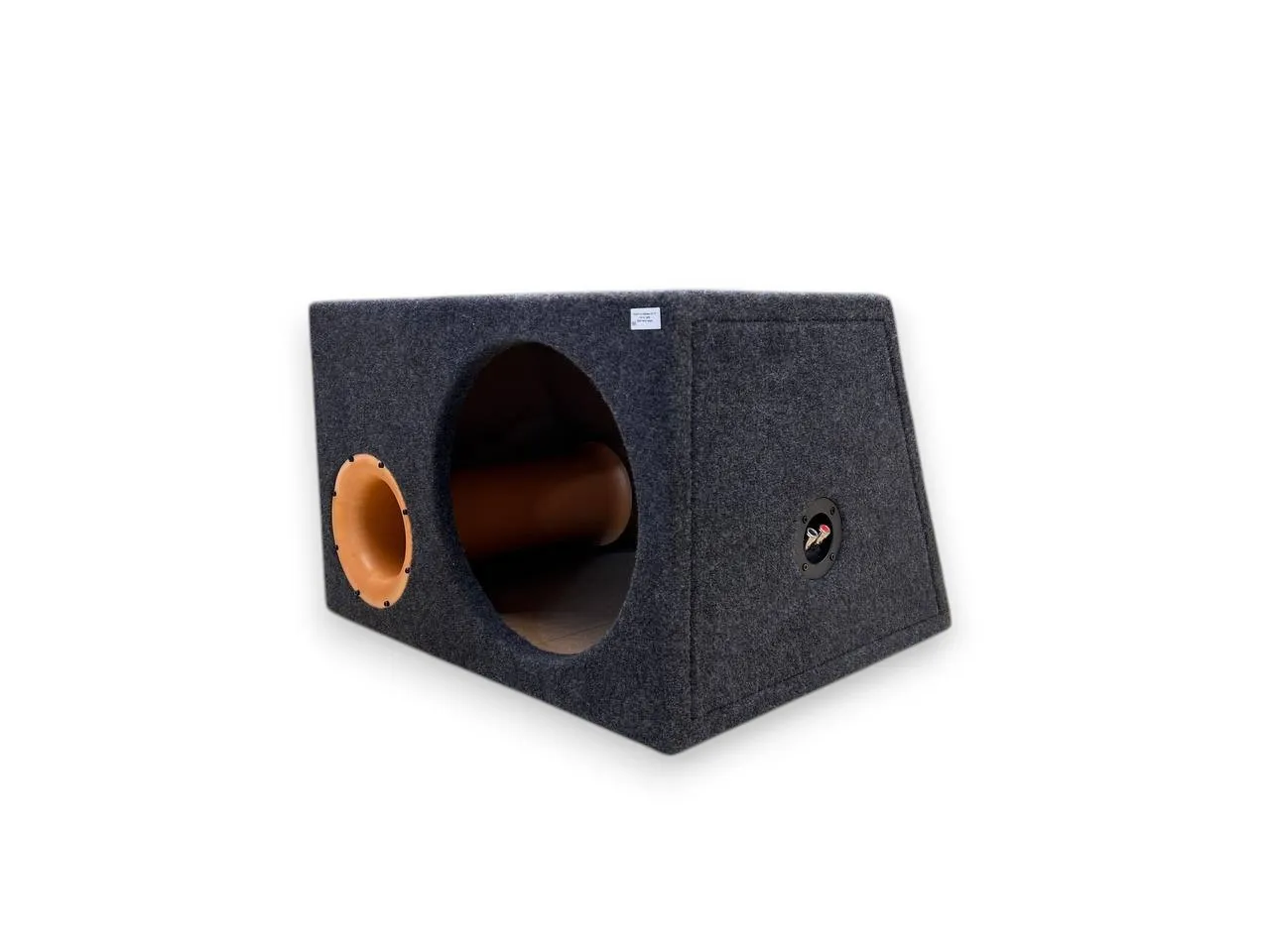 Короб под сабвуфер GA 12" Lite на трубе (МДФ 19мм) серый - фото