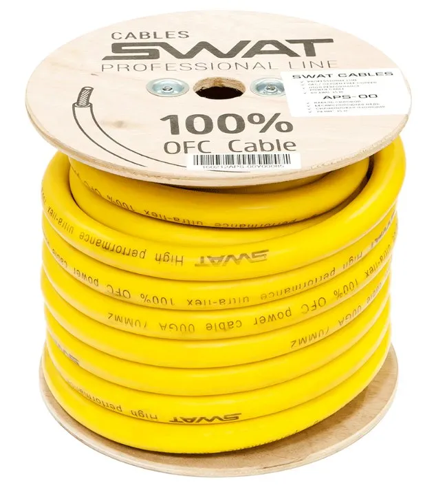 Силовой кабель SWAT APS-00Y 00Ga (1б-15м)(1м) - фото