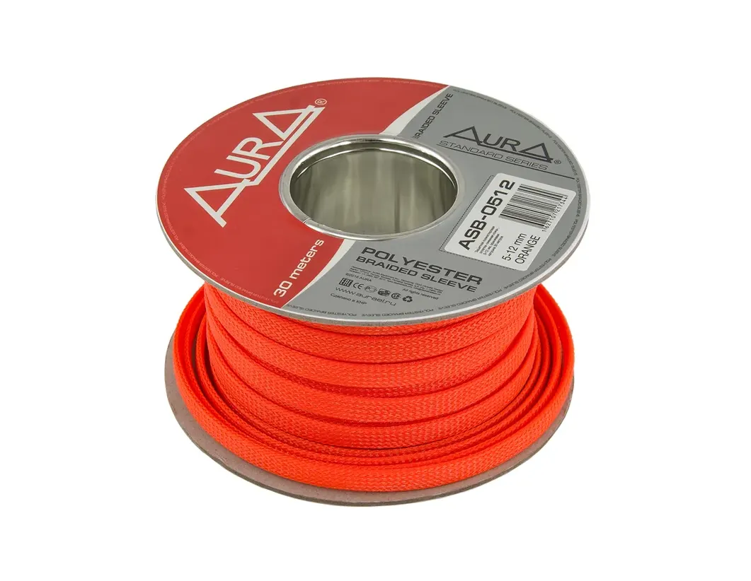 Защитная оплетка Aura ASB-O512 (1б-30м.) оранжевая - фото