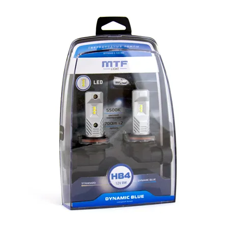 Лампа светодиодная MTF HB4 5500K DYNAMIC BLUE LED - фото