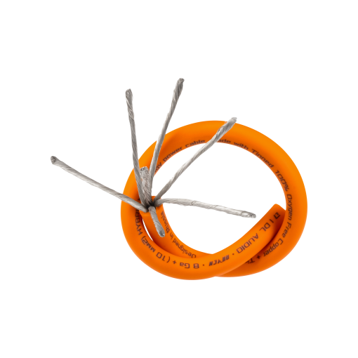 Силовой кабель DL Audio Raven Power Cable 8 Ga Orange (1б-100м) (1м) - фото