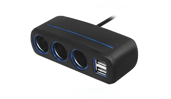 Авторазветвитель Neoline SL-321 на 3 прикуривателя 2 USB - фото