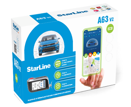 Автосигнализация StarLine A63 V2 ECO - фото