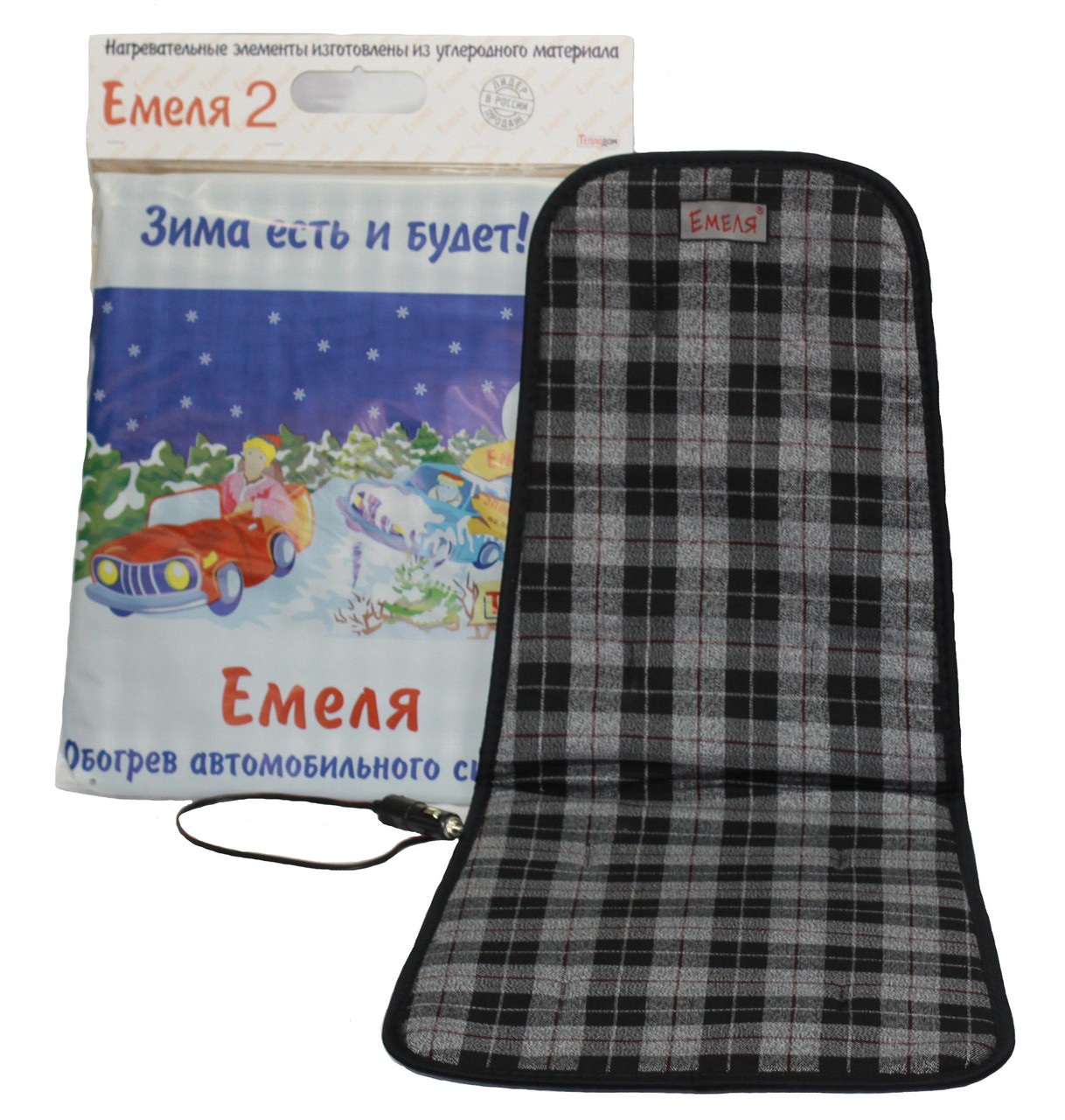 Обогреватель на сиденье "Емеля №2" со спинкой - фото