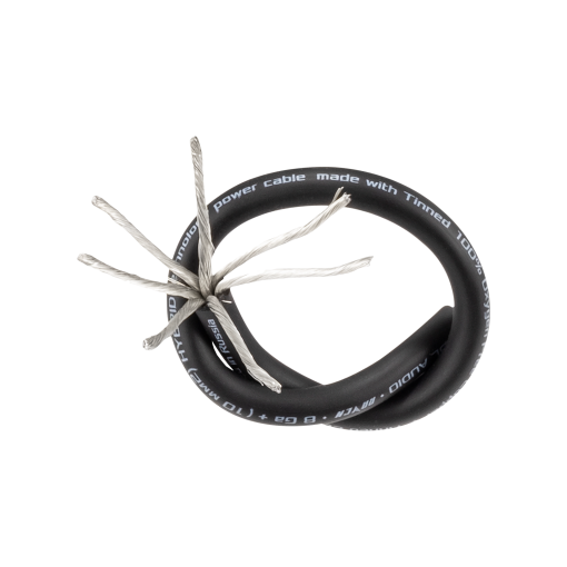 Силовой кабель DL Audio Raven Power Cable 8 Ga Black (1б-100м) (1м) - фото