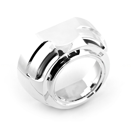 Маски MTF Light №132 для Bi-LED линз 3″, хром, компл. 2шт. - фото