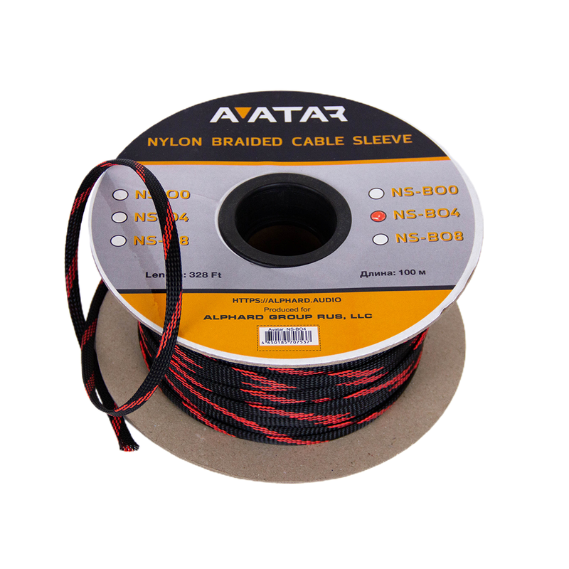 Защитная кабельная оплетка AVATAR NS-BO4v2 (1б-200м) - фото